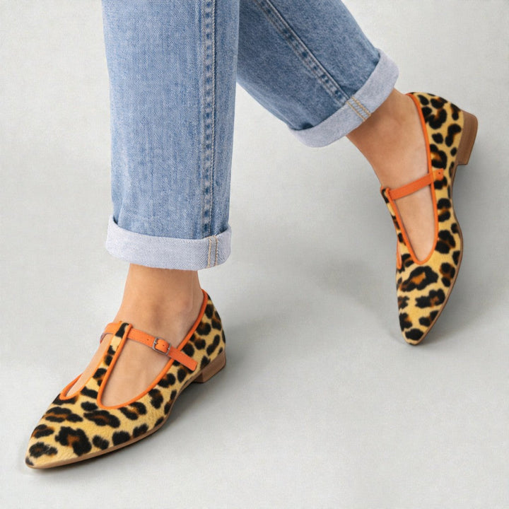 Lulu | Leopardí t-strap baleríny