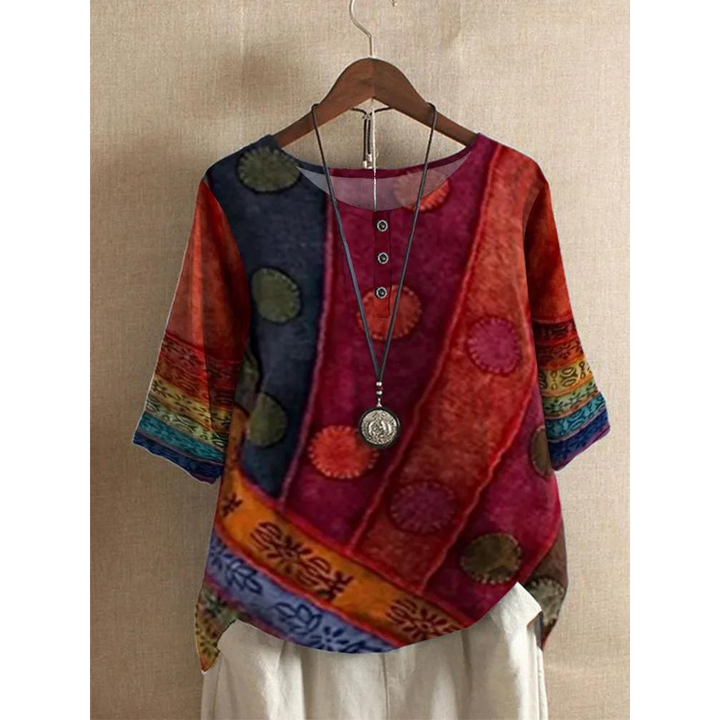 Valerie - Barevný boho-top