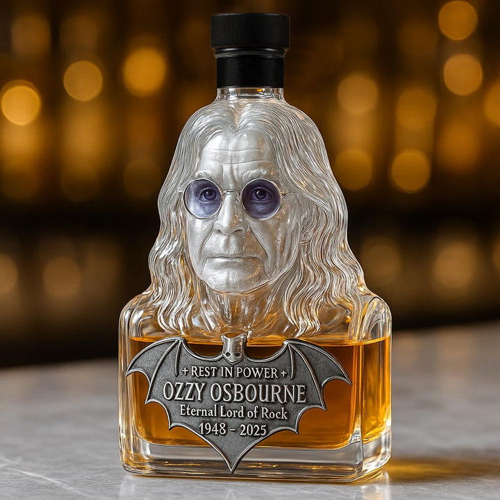 Zvěčněné ve skle — láhev whisky na počest Ozzyho Osbournea