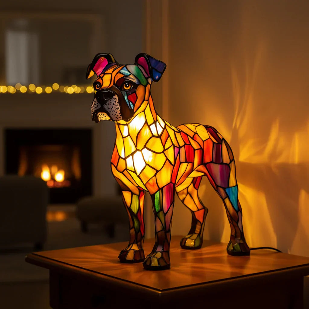 Rocky - Lampa ve vitráži