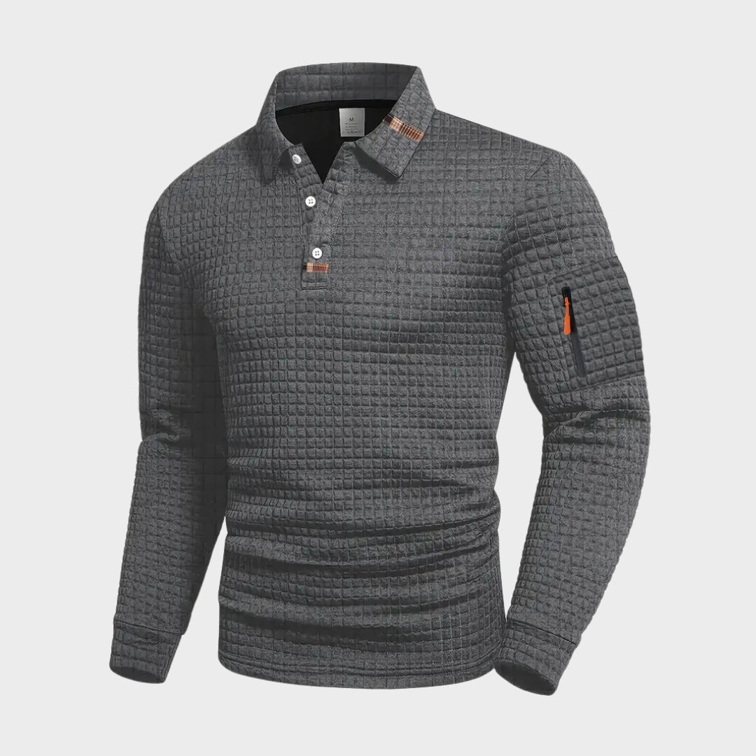 Bernard - Moderní prošívaný casual svetr
