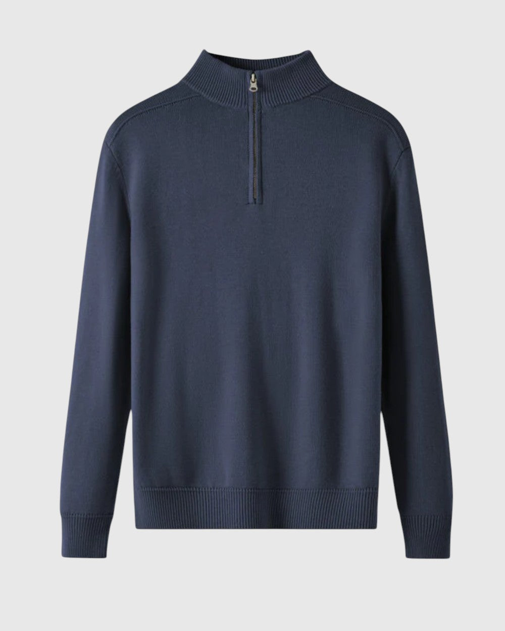 Libuše- Svetr s zipem z merino vlny Capri