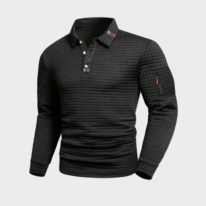 Bernard - Moderní prošívaný casual svetr