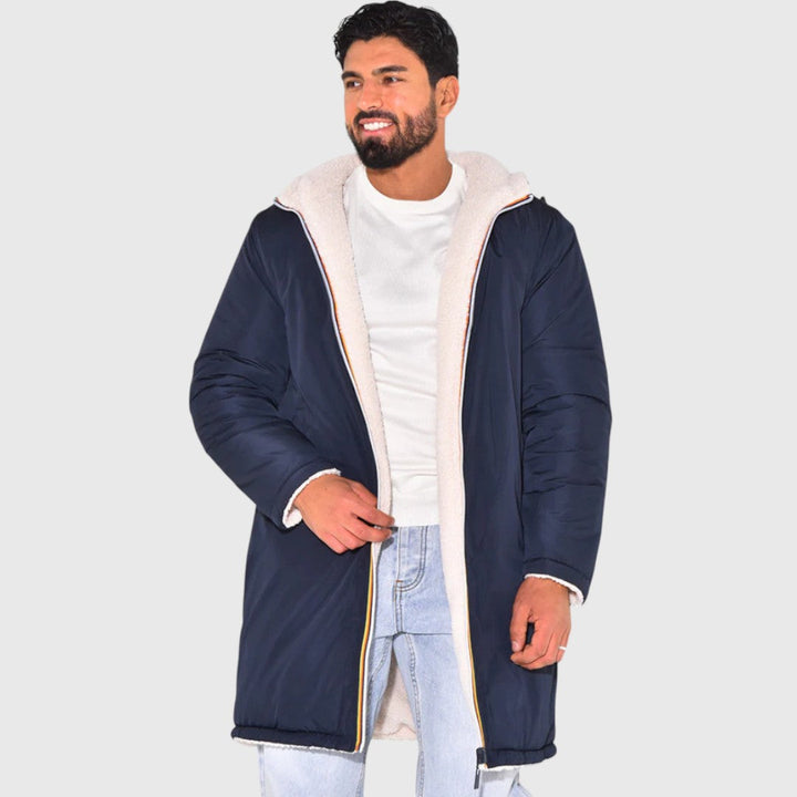 LEON Teddy-Fleece Kapuzenjacke pro muže – Teplá a Lehká