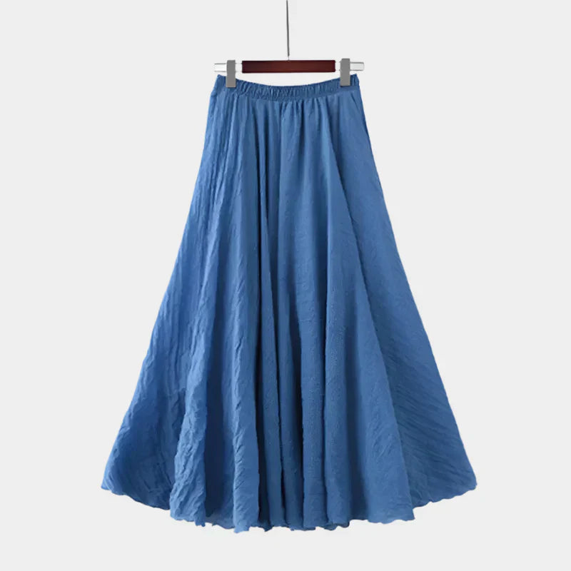 Kristýna Elegantní Vysokopásová Dlouhá Sukně Vzdušná