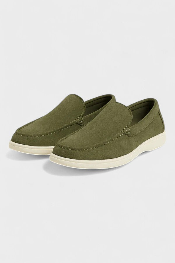Pohodlné pánské loafers – Olivově zelené