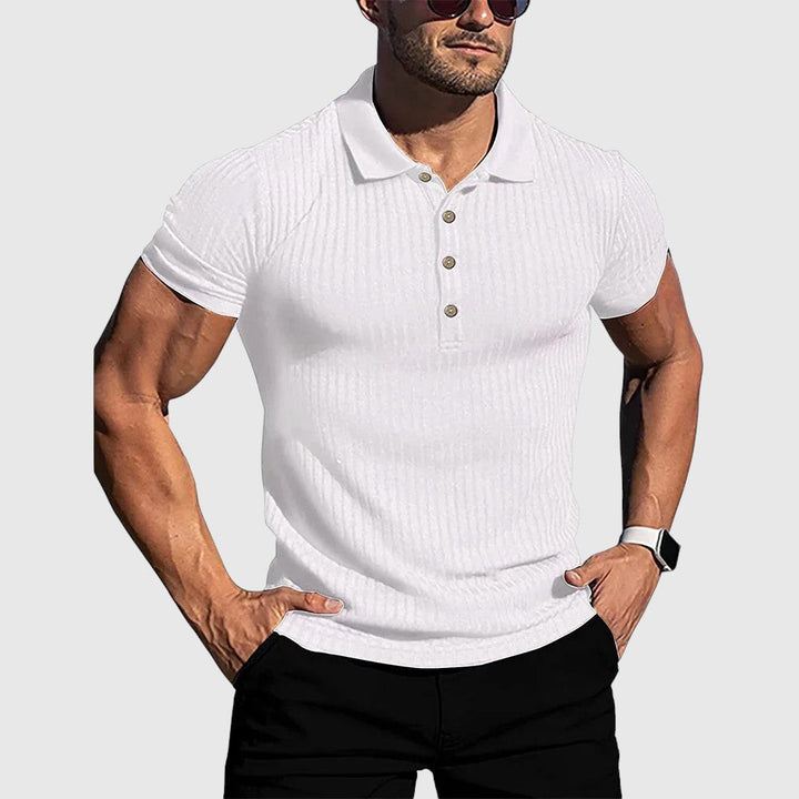 Libuše- Elegantní pruhovaná polo košile