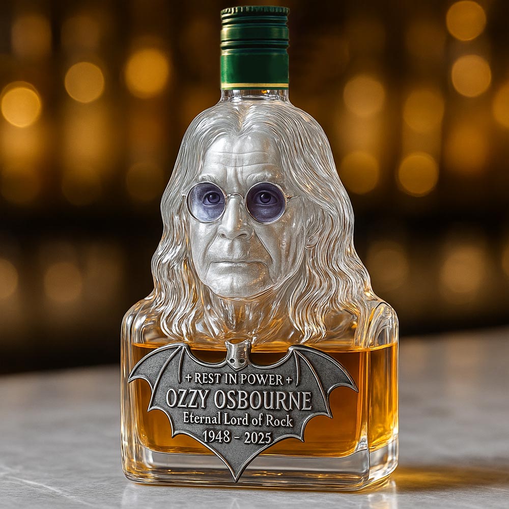 Zvěčněné ve skle — láhev whisky na počest Ozzyho Osbournea