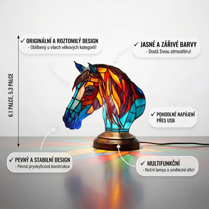Šemík - Lampa ve vitrážích